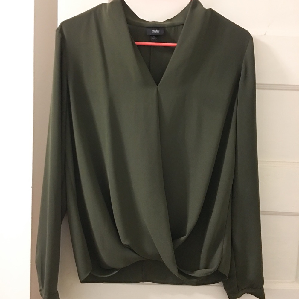 Chic Olive Blouse